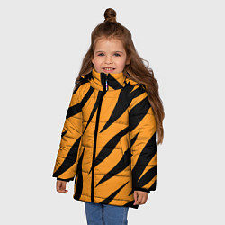 Куртка зимняя для девочки Тигррра, цвет: 3D-светло-серый — фото 2