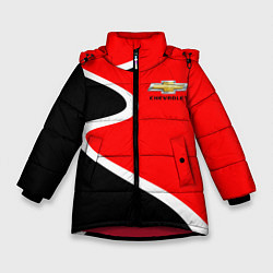 Зимняя куртка для девочки Chevrolet Логотип
