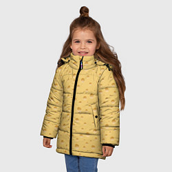 Куртка зимняя для девочки Сыр - Cheese, цвет: 3D-светло-серый — фото 2