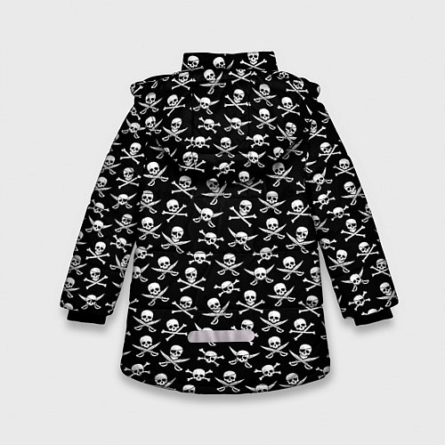 Зимняя куртка для девочки Roger skull / 3D-Черный – фото 2