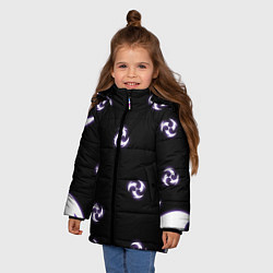 Куртка зимняя для девочки СТИХИЯ ЭЛЕКТРО НЕОН, ГЕНШИН ИМПАКТ, цвет: 3D-черный — фото 2