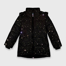 Зимняя куртка для девочки Ночное звездное небо
