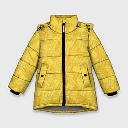 Куртка зимняя для девочки Золотые Монеты Money, цвет: 3D-светло-серый