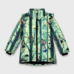 Куртка зимняя для девочки Ghibli All, цвет: 3D-черный