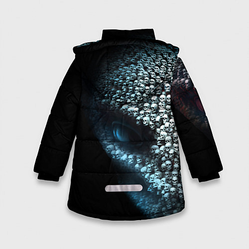 Зимняя куртка для девочки X-COM 2 Skulls / 3D-Черный – фото 2