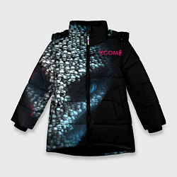 Куртка зимняя для девочки X-COM 2 Skulls, цвет: 3D-черный