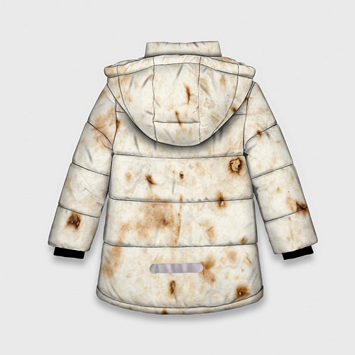 Зимняя куртка для девочки Лаваш - тексутра / 3D-Черный – фото 2