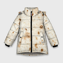 Куртка зимняя для девочки Лаваш - тексутра, цвет: 3D-светло-серый