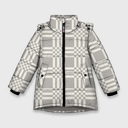 Куртка зимняя для девочки Принт Советский Коврик, цвет: 3D-светло-серый