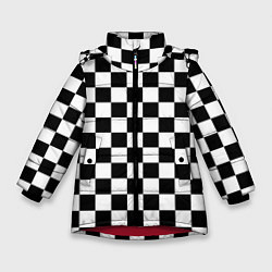 Зимняя куртка для девочки Chess Squares Cubes