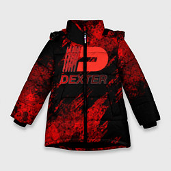 Куртка зимняя для девочки Декстер Новая Кровь ДЕКСТОР, цвет: 3D-черный