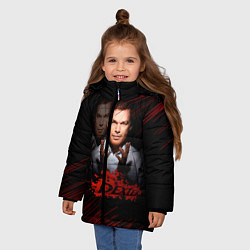 Куртка зимняя для девочки Декстер Новая Кровь Класс, супер сериал, цвет: 3D-светло-серый — фото 2