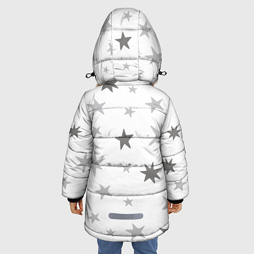 Зимняя куртка для девочки Звездочкиstars / 3D-Красный – фото 4