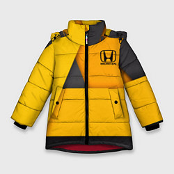 Зимняя куртка для девочки Honda - Yellow