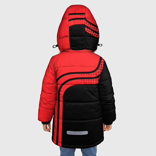 Зимняя куртка для девочки TOYOTA ТОЙОТА / 3D-Красный – фото 4
