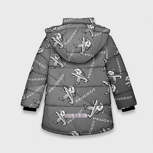Зимняя куртка для девочки Peugeot: Pattern / 3D-Черный – фото 2