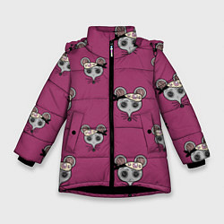 Зимняя куртка для девочки Ниндзя-мыши Клинок, рассекающий демонов Kimetsu no