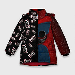 Куртка зимняя для девочки Poppy Playtime Half Pattern Half Face, цвет: 3D-красный