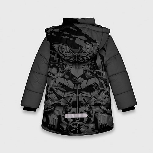 Зимняя куртка для девочки Power ArmorFallout / 3D-Черный – фото 2