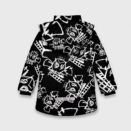 Зимняя куртка для девочки JINX PATTERN ДЖИНКС / 3D-Черный – фото 2