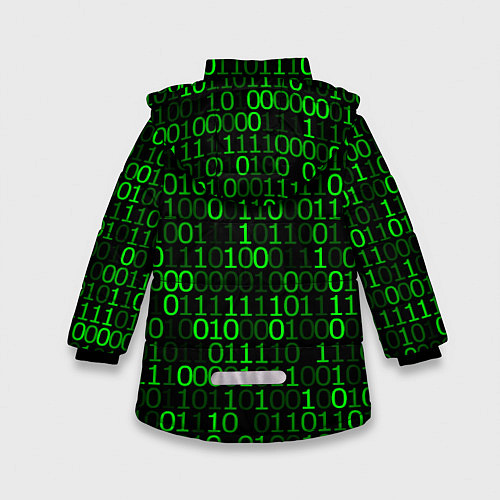 Зимняя куртка для девочки Бинарный Код Binary Code / 3D-Черный – фото 2
