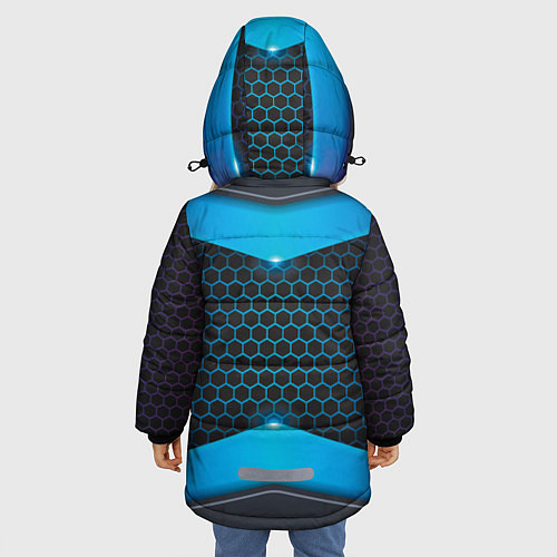 Зимняя куртка для девочки 3D NEON БРОНЬ / 3D-Красный – фото 4