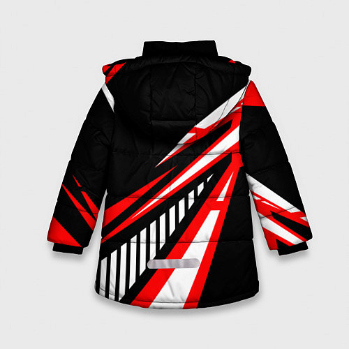 Зимняя куртка для девочки ТЕСЛА - RED SPORT / 3D-Черный – фото 2