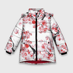Зимняя куртка для девочки Ранняя сакура