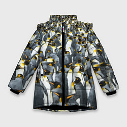Зимняя куртка для девочки Пингвины Penguins