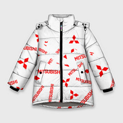 Куртка зимняя для девочки Mitsubishi ASX, цвет: 3D-светло-серый