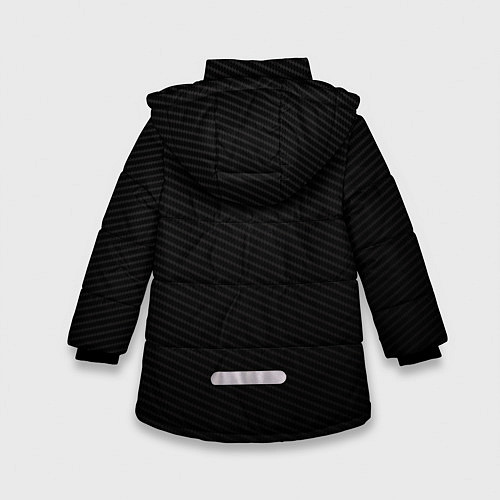 Зимняя куртка для девочки Infinity карбон / 3D-Черный – фото 2