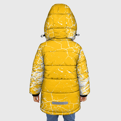 Зимняя куртка для девочки Реал мадрид / 3D-Светло-серый – фото 4