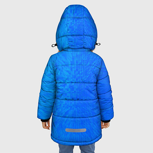 Зимняя куртка для девочки Реал мадрид real madrid abstraction / 3D-Красный – фото 4