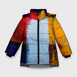Куртка зимняя для девочки КРАС, цвет: 3D-светло-серый