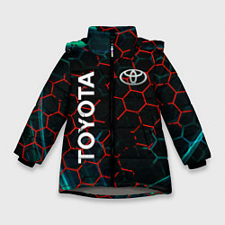 Зимняя куртка для девочки Toyota соты