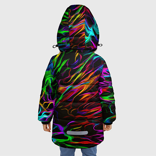 Зимняя куртка для девочки Neon pattern Vanguard / 3D-Светло-серый – фото 4