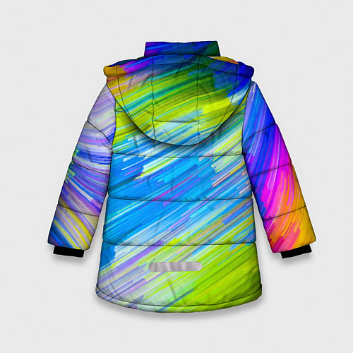 Зимняя куртка для девочки Color vanguard pattern Raster / 3D-Красный – фото 2