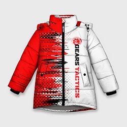 Куртка зимняя для девочки GEARS TACTICS texture, цвет: 3D-светло-серый