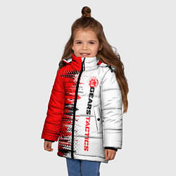 Куртка зимняя для девочки GEARS TACTICS texture, цвет: 3D-светло-серый — фото 2