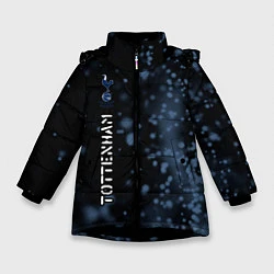 Куртка зимняя для девочки ТОТТЕНХЭМ Tottenham Абстракция, цвет: 3D-черный