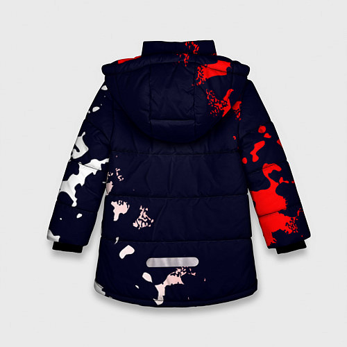 Зимняя куртка для девочки ИНФИНИТИ Pro Racing Милитари / 3D-Черный – фото 2
