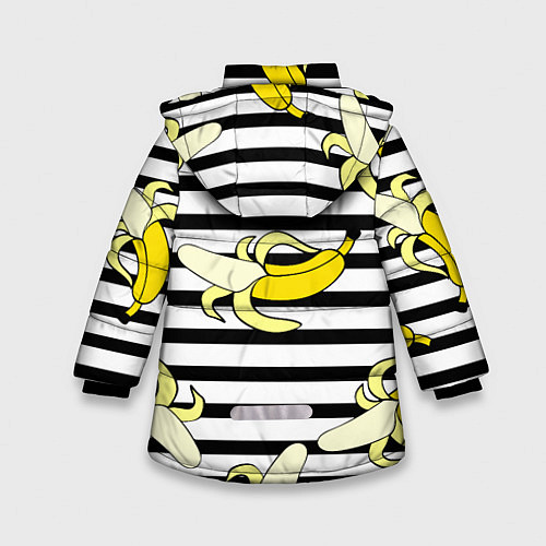 Зимняя куртка для девочки Banana pattern Summer / 3D-Красный – фото 2