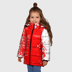Куртка зимняя для девочки ЛЕД ЗЕППЕЛИН LED ZEPPELIN, цвет: 3D-красный — фото 2