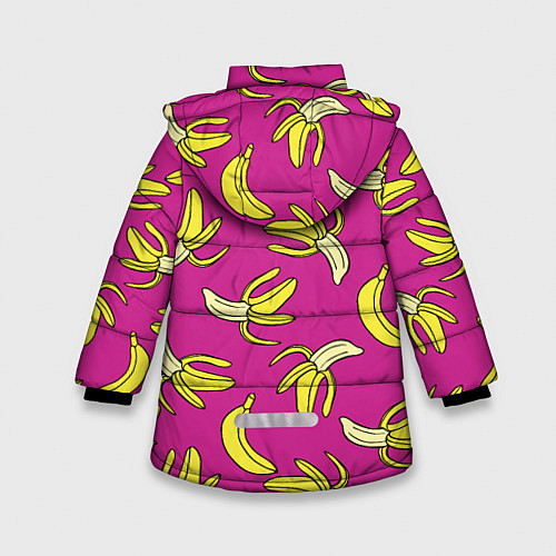 Зимняя куртка для девочки Banana pattern Summer Color / 3D-Красный – фото 2