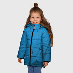 Куртка зимняя для девочки 3д геометрия, цвет: 3D-черный — фото 2