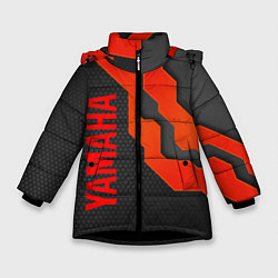 Куртка зимняя для девочки YAMAHA ЯМАХА - БРОНЯ, цвет: 3D-черный