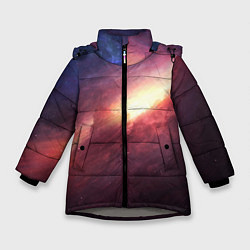 Куртка зимняя для девочки Рождение звезды, цвет: 3D-светло-серый
