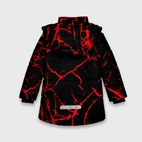 Зимняя куртка для девочки БЕРСЕРК BERSERK GUTS / 3D-Черный – фото 2