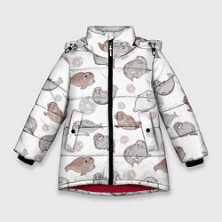 Зимняя куртка для девочки Милые тюлени
