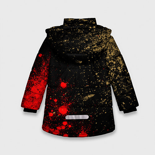 Зимняя куртка для девочки АРСЕНАЛ Arsenal Pro Football Краска / 3D-Черный – фото 2